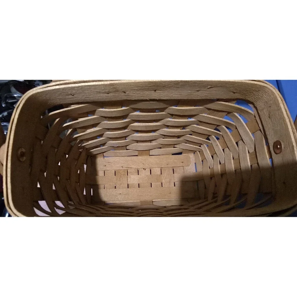 Longaberger Signed 1995 Edition Dresden Woven Wood Basket WENDY Ginny